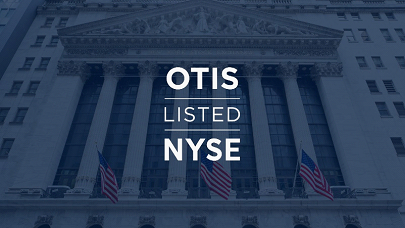 奥的斯在纽约证券交易所挂牌上市