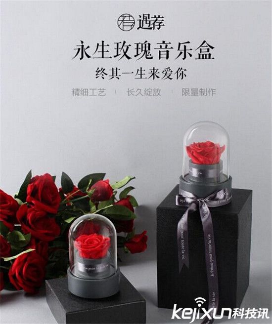 米家有品推出永生玫瑰音樂盒：愛與美更恒遠