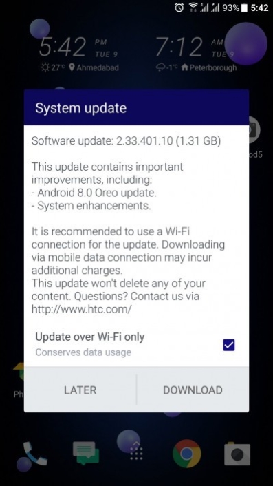 点赞！道歉之后HTC U11欧版获得安卓8.0更新