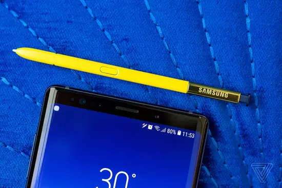 外媒上手三星Note 9：屏幕大电池大 S Pen黄笔吸睛