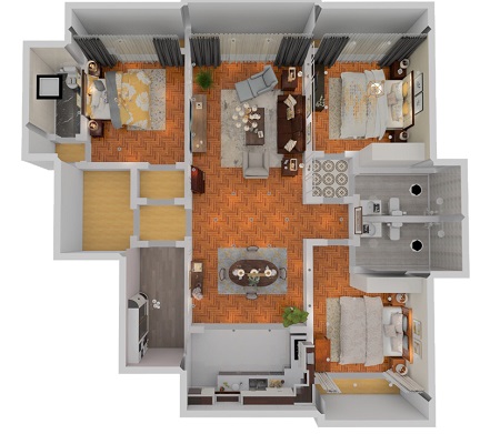Harbor House青岛180㎡三室两厅，每平米都搭出了复古高级感！