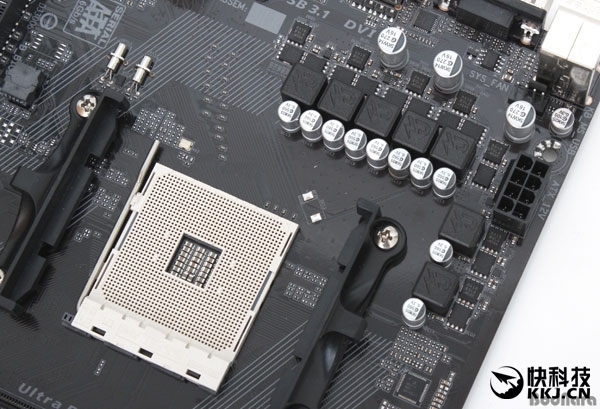 AMD AM4新接口主板B350图赏：初次支持DDR4、USB3.1